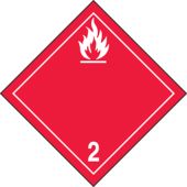 TDG Shipping Labels: Hazard Class 2: Flammable