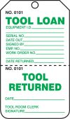 Safety Tag: Tool Loan/Tool Return - Perforated