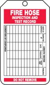 Fire Inspection Status Safety Tag: Fire Hose Inspection And Test Record