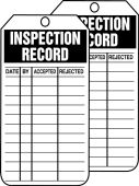 Jumbo Inspection Status Safety Tag: Inspection Record