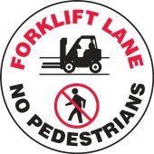 LED Sign Projector Lens Only: Forklift Lane - No Pedestrians