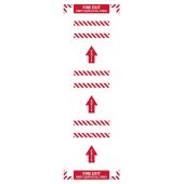 Slip-Gard™ Crosswalk Kit: Fire Exit Keep Clear-Red/White