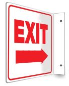 Projection Signs: Exit (arrow)