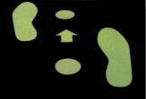 GLOW-IN-THE-DARK FOOTPRINTS