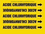 Pipe Marker, Legend: ACIDE CHLORHYDRIQUE