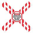 Confined Space, Legend: DANGER CONFINED SPACE PERMIT REQUIRED DO NOT ENTER