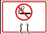 Traffic Sign, Legend: (NO SMOKING SYMBOL)