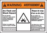 BILINGUAL FRENCH LABEL - ARC FLASH