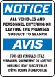 BILINGUAL FRENCH SIGN - VEHICLE SEARCH