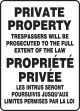 BILINGUAL FRENCH SIGN – PRIVATE PROPERTY