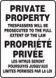 BILINGUAL FRENCH SIGN – PRIVATE PROPERTY