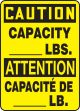 CAUTION-CAPACITY (BILINGUAL FRENCH)