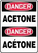 DANGER ACETONE (BILINGUAL FRENCH)