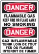 BILINGUAL FRENCH SIGN - FLAMMABLE GAS