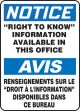 BILINGUAL FRENCH SIGN - RTK