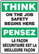 think On The Job Safety Begins Here