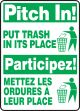 PINCH IN PUT TRASH IN ITS PLACE (BILINGUAL FRENCH)