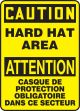 CAUTION HARD HAT AREA