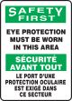 BILINGUAL FRENCH SIGN – EYE PROTECTION