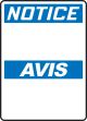 NOTICE BLANK (BILINGUAL FRENCH - AVIS)