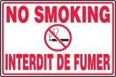 NO SMOKING (BILINGUAL FRENCH - INTERDIT DE FUMER)