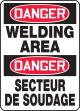 DANGER WELDING AREA