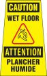 ATTENTION WET FLOOR PLANCHER MOUILLÉ 