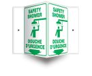SAFETY SHOWER W/GRAPHIC (BILINGUAL FRENCH - DOUCHE D'URGENCE)