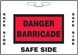 Danger Construction barricade....