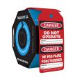 Bilingual OSHA Danger Tags By-The-Roll: Do Not Operate (Red)
