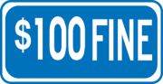 $100 FINE