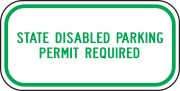 (WASHINGTON) STATE DISABLED PARKING PERMIT REQUIRED