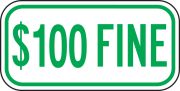 $100 FINE (GREEN)