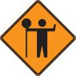 CONSTRUCTION STOP AHEAD SYMBOL