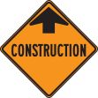 CONSTRUCTION AHEAD W/ARROW
