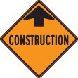 CONSTRUCTION AHEAD W/ARROW