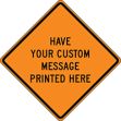 CUSTOM ROLL-UP CONSTRUCTION SIGN