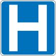 Traffic Sign, Legend: HOSPITAL