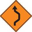 (ONE LANE DOUBLE REVERSE CURVE)