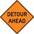 Traffic Sign, Legend: DETOUR ____