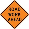 Traffic Sign, Legend: ROAD WORK ____