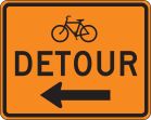 (BICYCLE) DETOUR (ARROW)