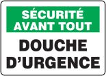 SÉCURITÉ AVANT TOUT DOUCHE D'URGENCE (FRENCH)