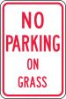 NO PARKING ON GRASS