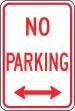 NO PARKING <----->