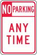 NO PARKING ANY TIME