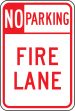 NO PARKING FIRE LANE