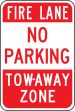 FIRE LANE NO PARKING TOW-AWAY ZONE