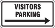 VISITORS PARKING (CHOOSE ARROW)