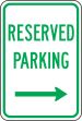 RESERVED PARKING --->